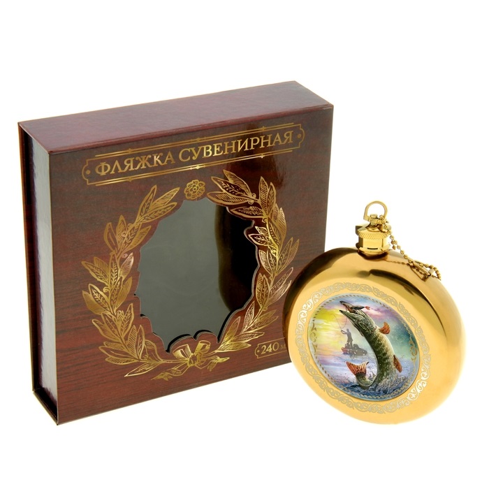 Фляжка "Рыбалка. Щука" 240мл