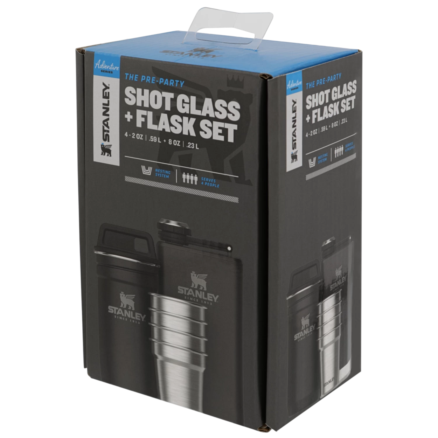 Набор Stanley Adventure стопки (59 мл) + фляга 0,23л