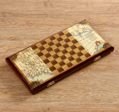 Нарды - шашки "Морские" средние 40*20*3,3